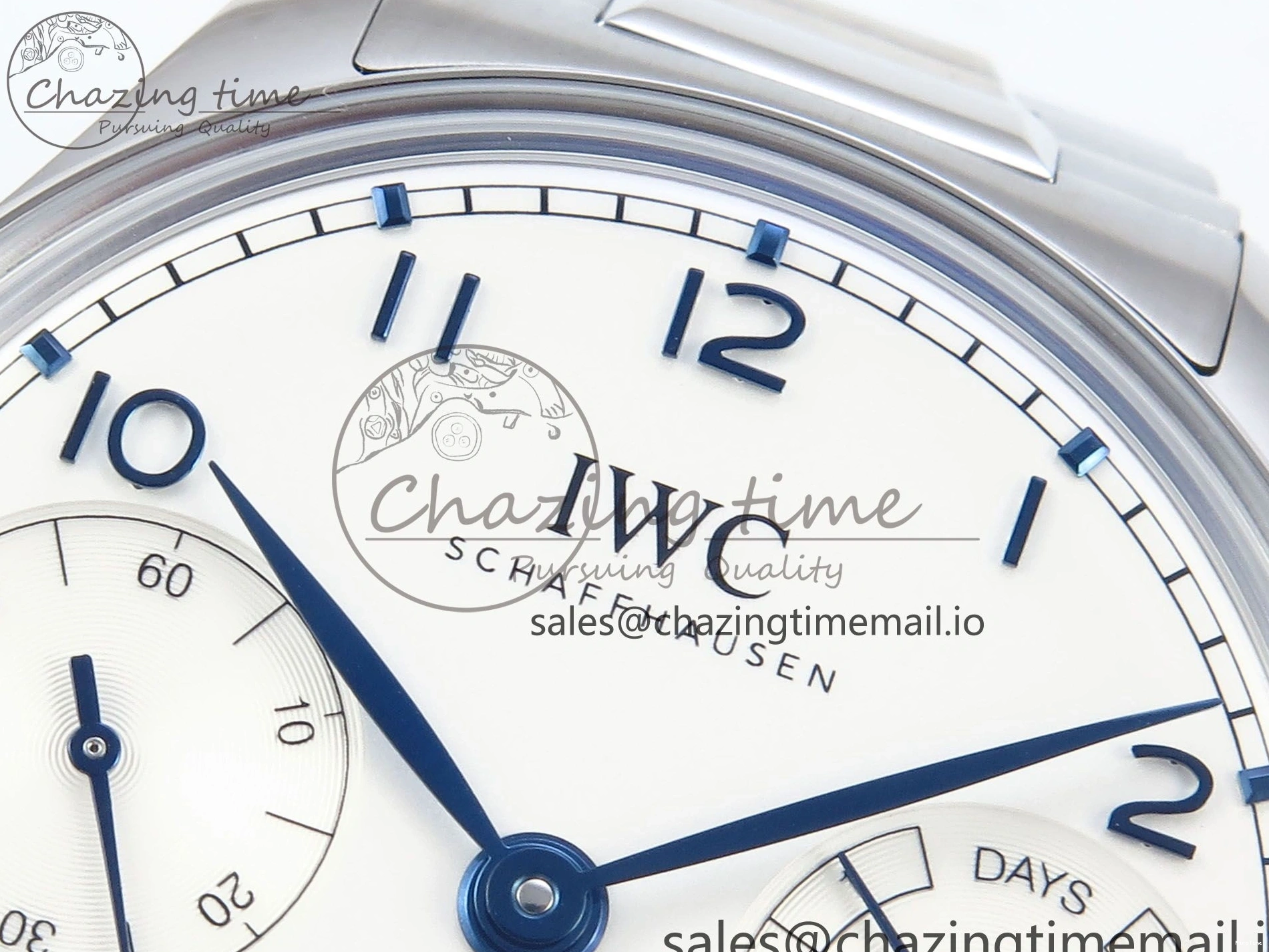 MIROTIME 0112 Portugieser Auto IWC0562C APSF 1:1 Best Edition White Blue Dial on SS Bracelet A EasyCare 6992